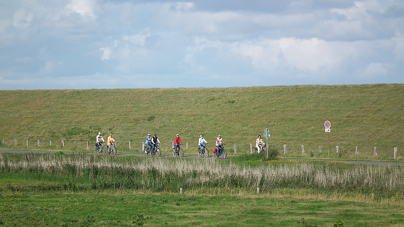 Ideale Landschaft zum Fahrradfahren