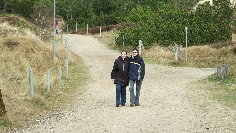 Spazierweg in den Dünen