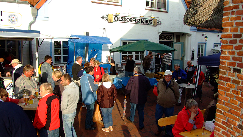 Straßenfest im Dorf